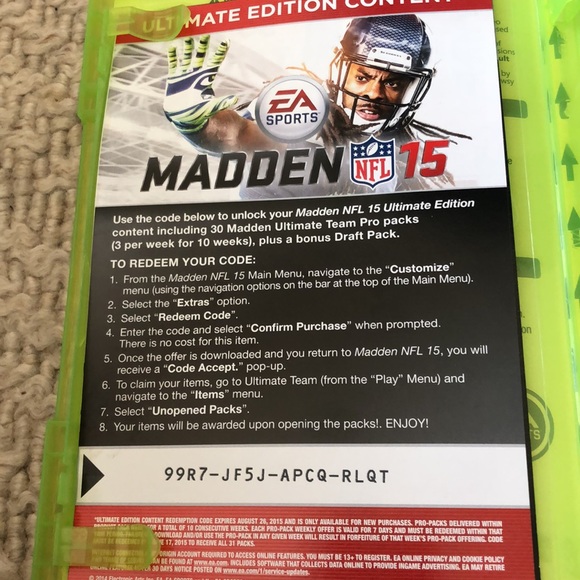 New XBOX 360 Madden 15 Ultimate Edition - Picture 6 of 8